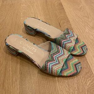 Coconuts by Matisse Zigzag Patterned Sandals